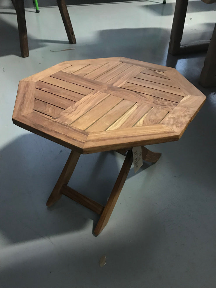 Octagonal Small Wooden Side Table