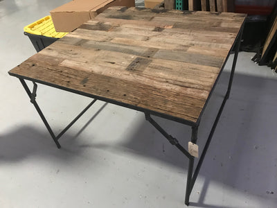Square Wooden Tent Dining Table