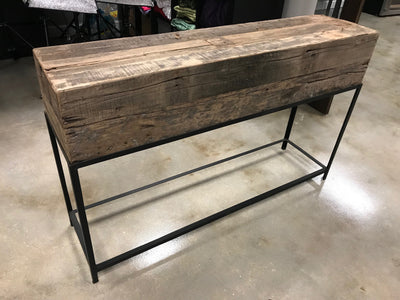 Wooden Box Console Table