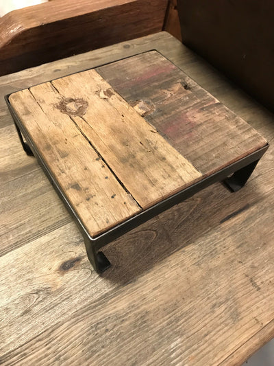 Square Wooden Cake Base with Feet - Small Size from Three Piece Set