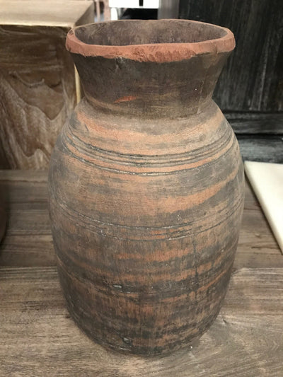 Light Colored Wooden Pot