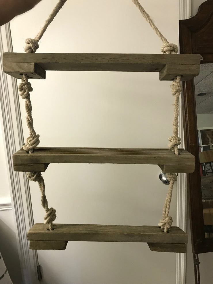 Wooden Shelves with Rope