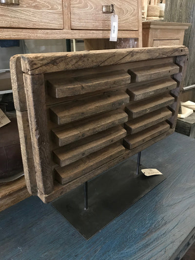 Wooden Cement Mold on Stand