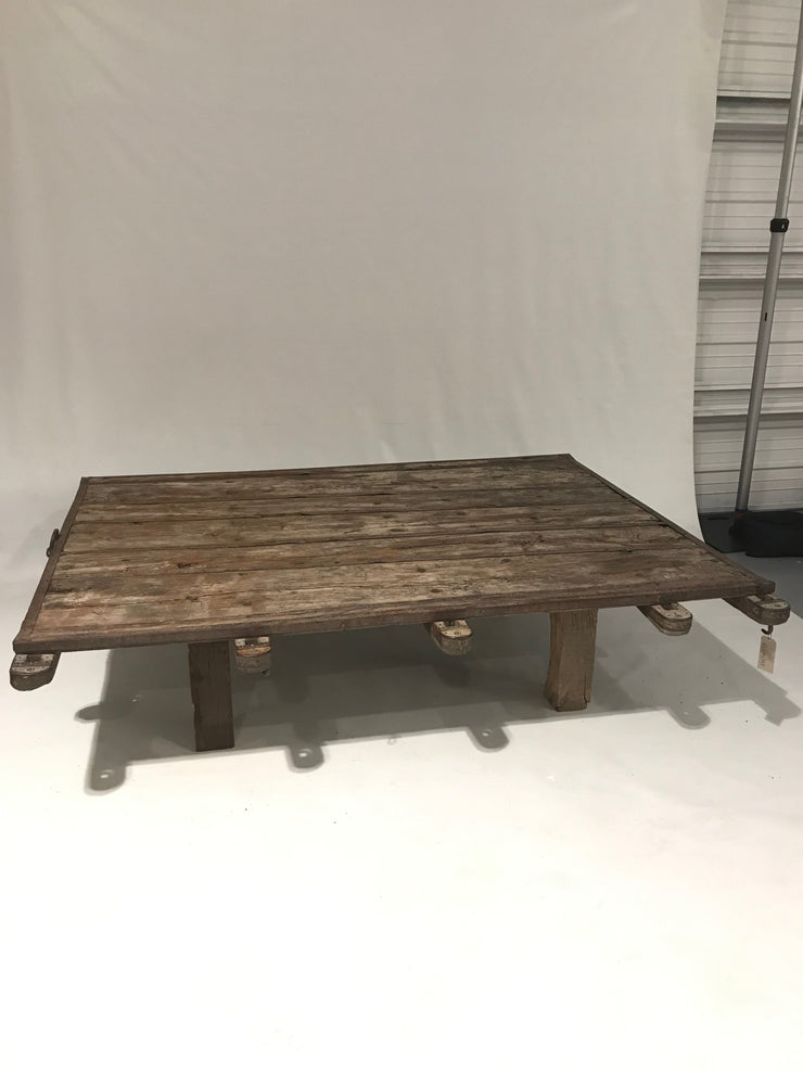 Camel Cart Wooden Coffee Table