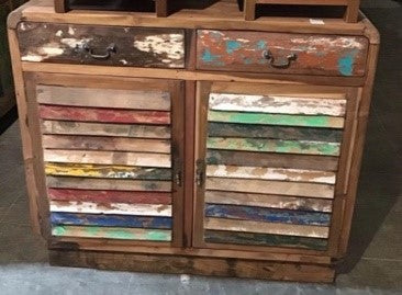 Buffed Colorful Cabinet (2 doors, 2 drawers)