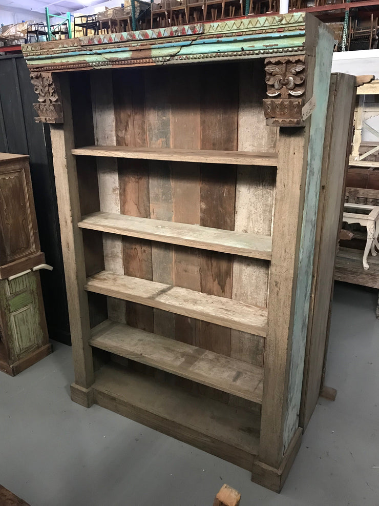 Wooden Bookcase with Five Shelves