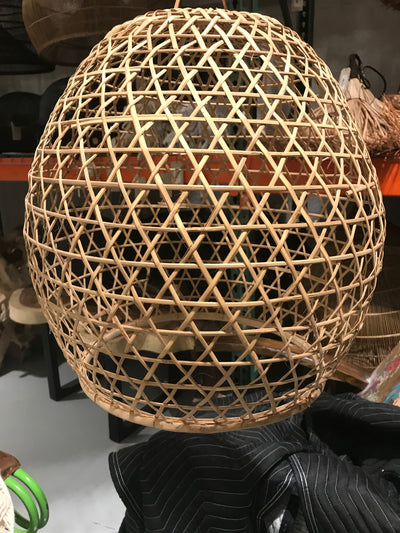 Large Round Natural Fiber Woven Lamp Shade