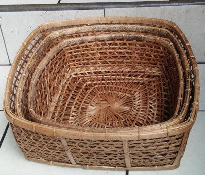 Medium Bamboo Rattan Basket