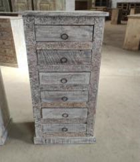 Six Drawer Wooden Chest