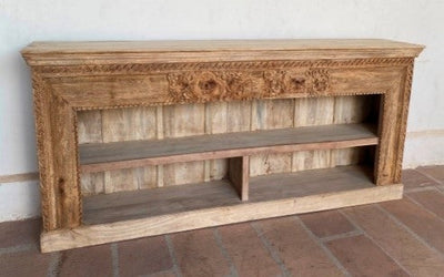 Open Wooden Sideboard