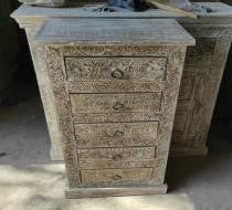Five Drawer Wooden Chest