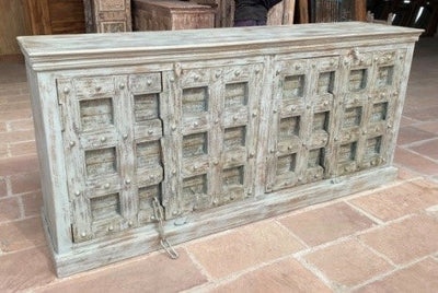 Four Door Wooden Sideboard 