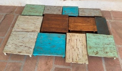 Wooden Trays Assorted Colors
