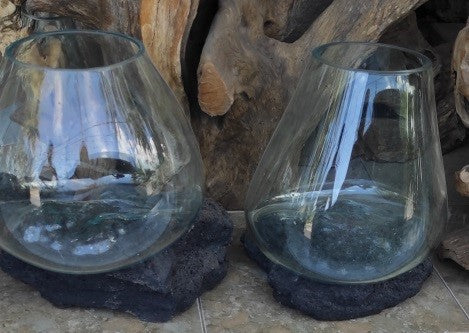 Lava Stone Glass Décor