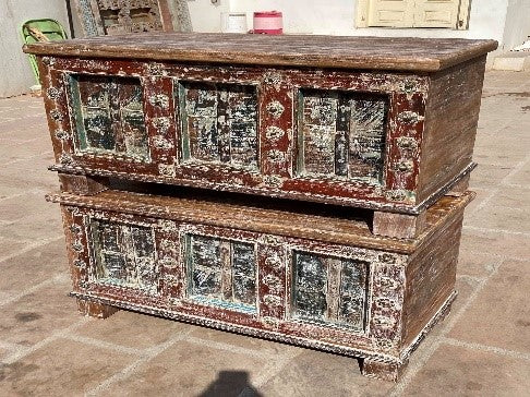 Bleached Wooden Chest