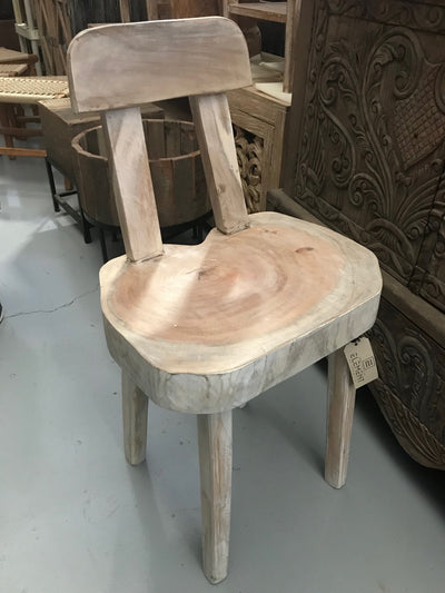Wooden Chair with White Wash