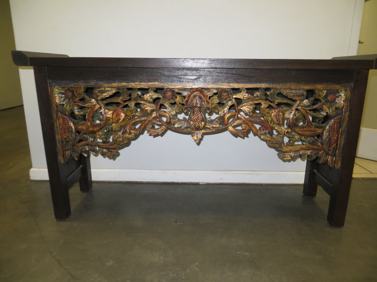 Dark Colored Wooden Console Table