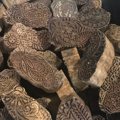 Indian Wooden Printing Block