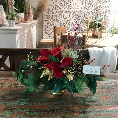 Red & Gold Holiday Arrangement
