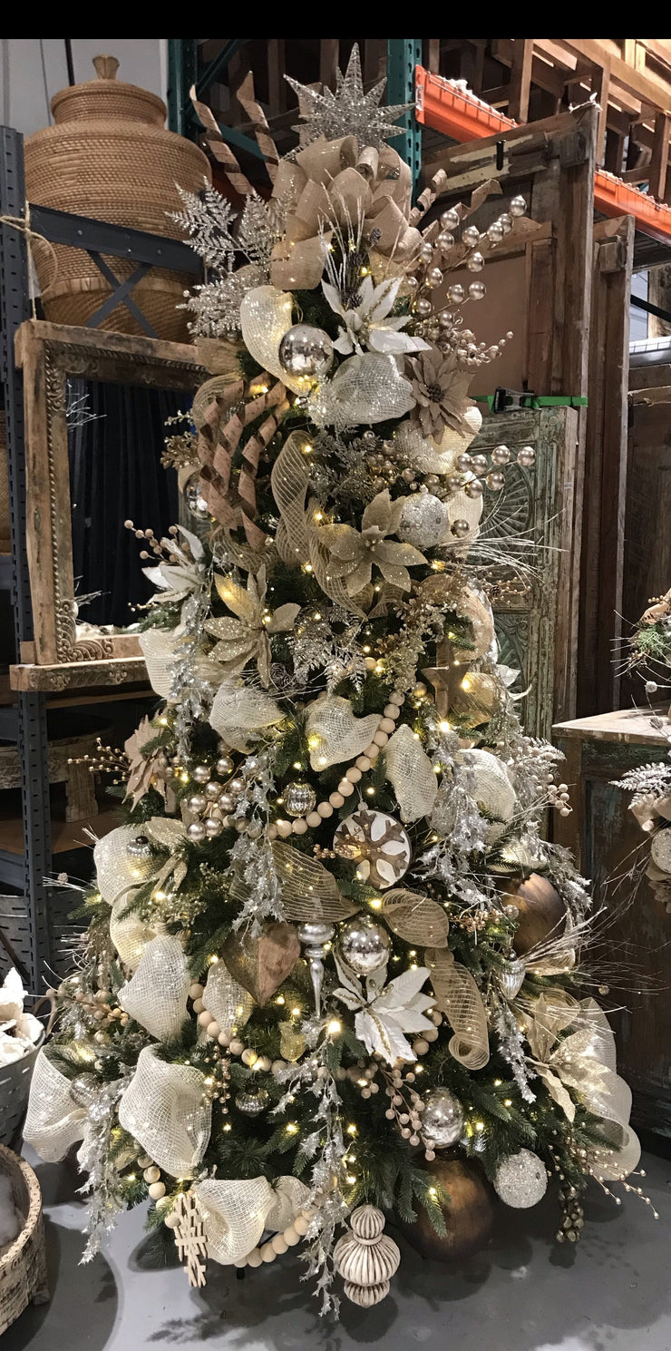 Metallic Decorated Christmas Tree