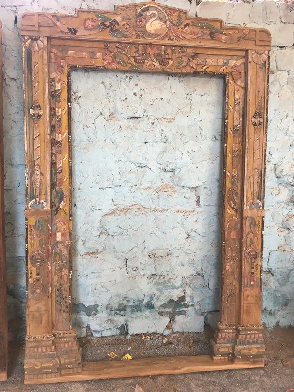 Tall Mirror with Wooden Frame
