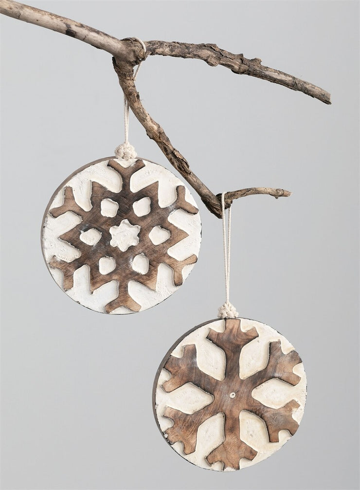 Snowflake Disc Ornament