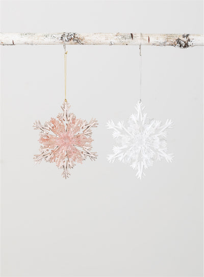 Plastic Snowflake Ornament